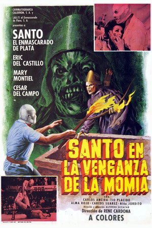 Santo en la venganza de la momia电影海报